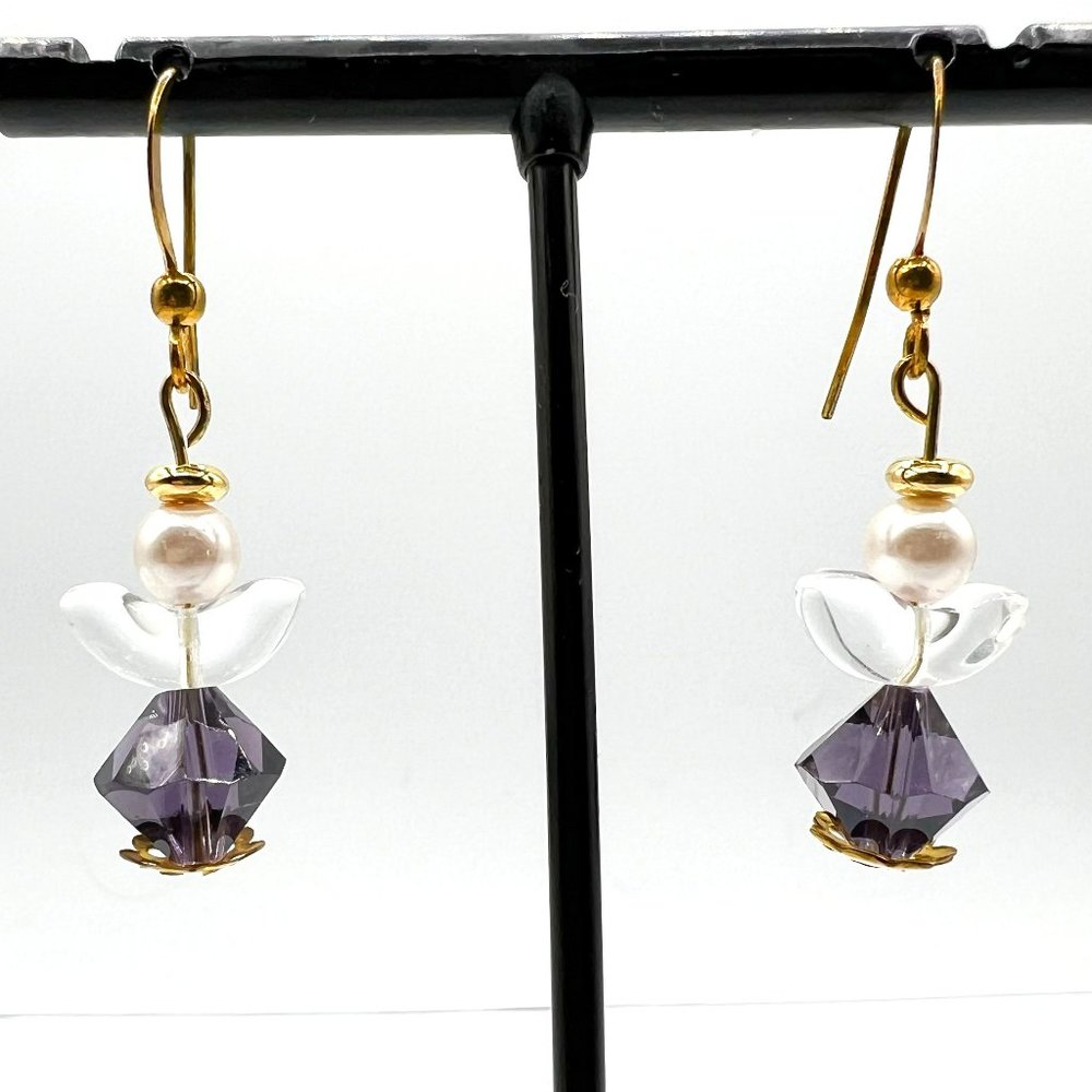 Beaded Angel Stack Earrings